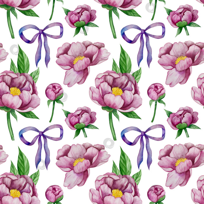 Скачать Розовые садовые цветы на белом фоне, иллюстрация акварелью. Розовый цветочный букет, бордовые пионы в обрамлении. сиреневая гортензия, рамка, венок. Летний дизайн. Приглашение на свадьбу фотосток Ozero