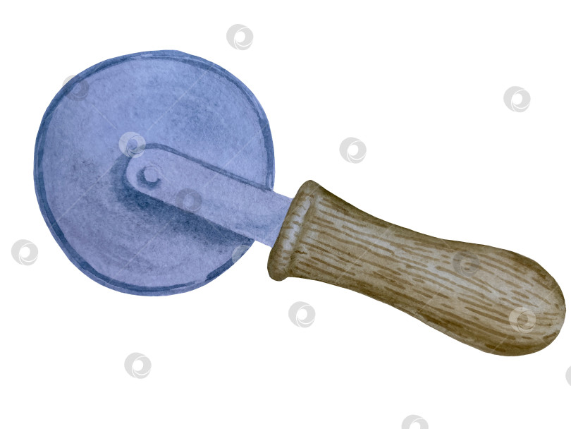 Скачать Акварельная иллюстрация пиццы и набора иллюстраций ингредиентов. Нарисованная от руки итальянская еда быстрого приготовления на белом фоне. фотосток Ozero