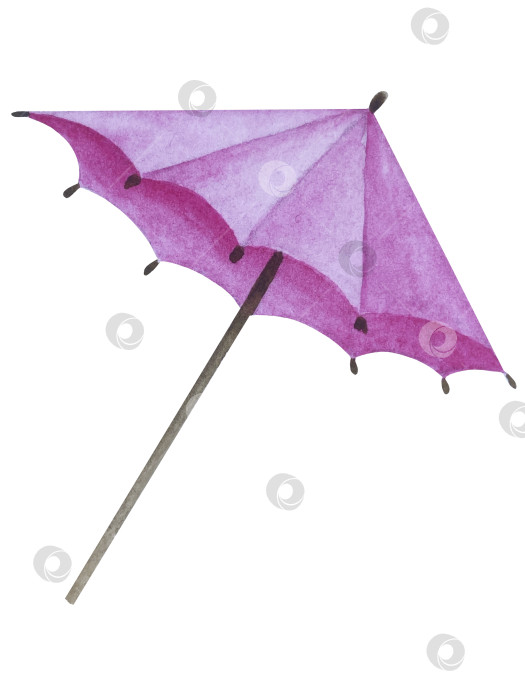 Скачать Летний пляжный набор, нарисованный акварелью от руки, с элементами прибрежного курорта, такими как пальма, пляжный зонт, коктейли, ракушки, солнцезащитные очки, шляпа и цветы. Элементы для дизайна открыток, упаковки, веб-сайта. фотосток Ozero