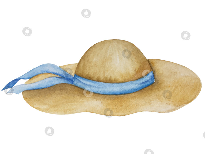 Скачать Летний пляжный набор, нарисованный акварелью от руки, с элементами прибрежного курорта, такими как пальма, пляжный зонт, коктейли, ракушки, солнцезащитные очки, шляпа и цветы. Элементы для дизайна открыток, упаковки, веб-сайта. фотосток Ozero