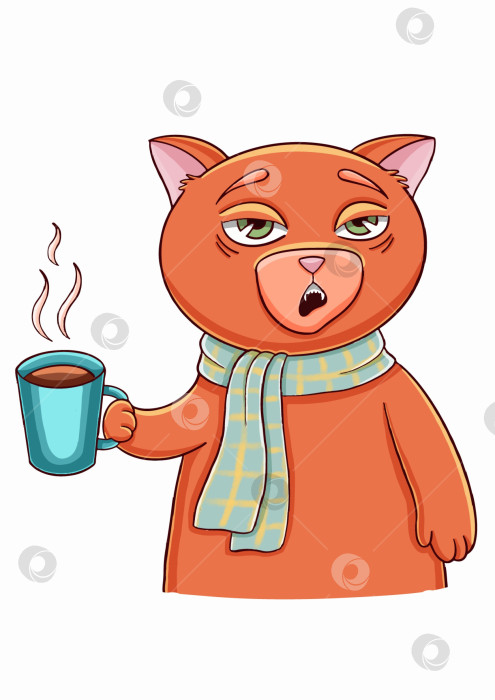 Скачать Набор наклеек с кошками для скрапбукинга и иллюстраций в социальных сетях фотосток Ozero