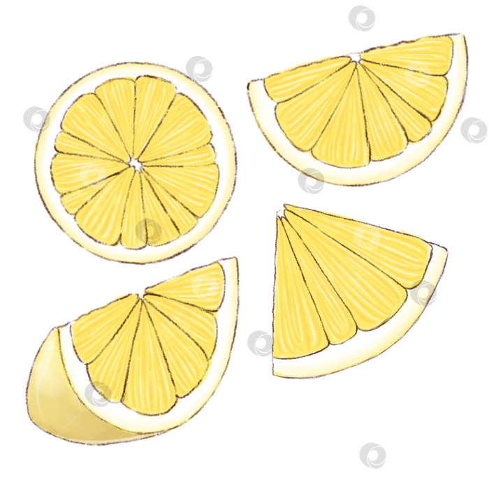 Скачать Лимонад и ингредиенты. Набор иллюстраций, нарисованных от руки на белом фоне. фотосток Ozero