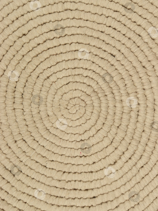 Скачать Текстура джутового коврика, сплетенного по спирали в деревенском стиле фотосток Ozero