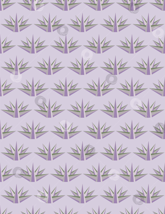 Скачать На нежном сиреневом фоне - треугольники из серых, молочных, сиреневых полосок для текстиля, открыток, презентаций. фотосток Ozero