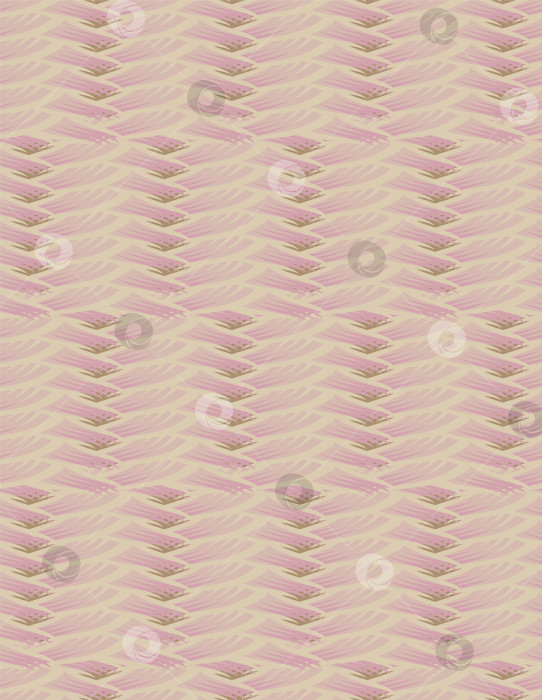 Скачать Перекрещивающиеся полосы розовых и зеленых тонов на бежевом фоне. фотосток Ozero