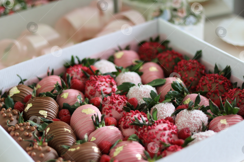 Скачать Клубника в шоколаде фотосток Ozero