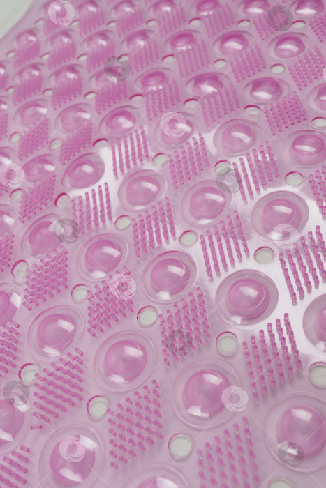 Скачать Розовый коврик для ванной из поливинилхлорида, вид сверху, с массажным эффектом фотосток Ozero