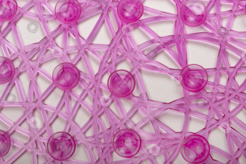 Скачать Коврик для ванной комнаты розового цвета из поливинилхлорида, с присосками, нижняя сторона фотосток Ozero