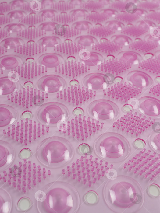 Скачать Розовый коврик для ванной из поливинилхлорида, лицевая сторона с массажным эффектом фотосток Ozero