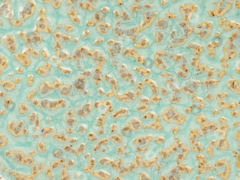 Скачать Органическая бирюзово-коричневая керамическая текстура с глянцевым покрытием фотосток Ozero