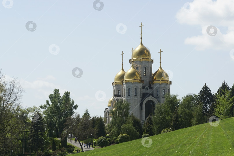 Скачать Храм Всех Святых на Мамаевом кургане. Волгоград, Россия. Май 06.2023 г. фотосток Ozero