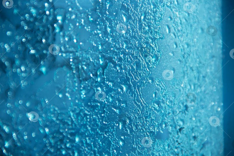 Скачать Голубой ледяной фон, абстрактная текстура фотосток Ozero
