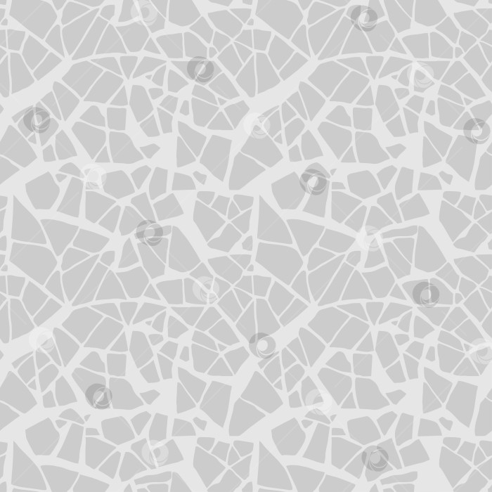 Скачать Мозаичный пол с белым бесшовным рисунком. Текстура Тренкади с белой крошкой битого камня. Настенная плитка, мраморная крошка, натуральный потрескавшийся камень, переработанное стекло. Векторные обои фотосток Ozero