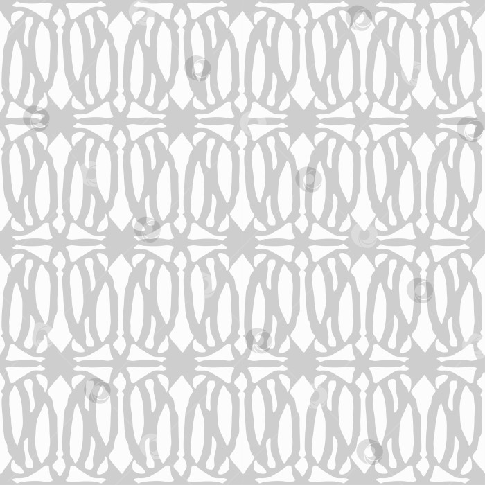 Скачать Бесшовный фон в виде белого африканского ромба. Этнический дизайн обложки. Геометрический экзотический узор в форме кости. Племенные орнаменты для оберточной бумаги или печати на ткани. Векторные обои фотосток Ozero