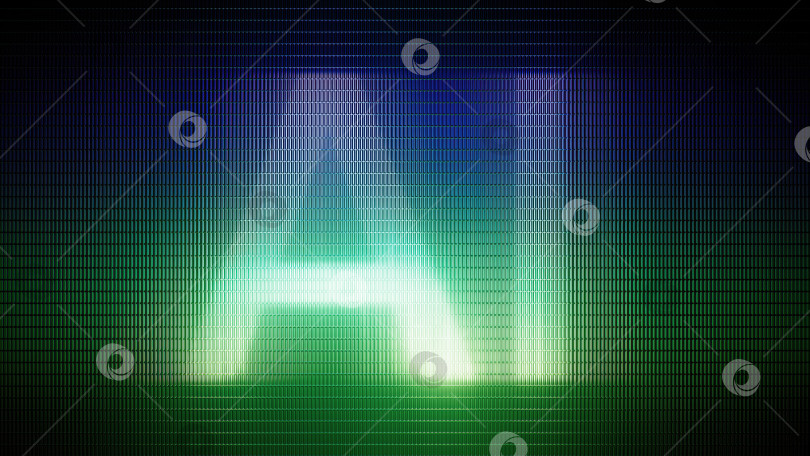 Скачать Абстрактные цифровые технологии. 3d-иконка искусственного интеллекта. Размытое стекло. Футуристическая визуализация больших данных. 3d-иллюстрация. фотосток Ozero