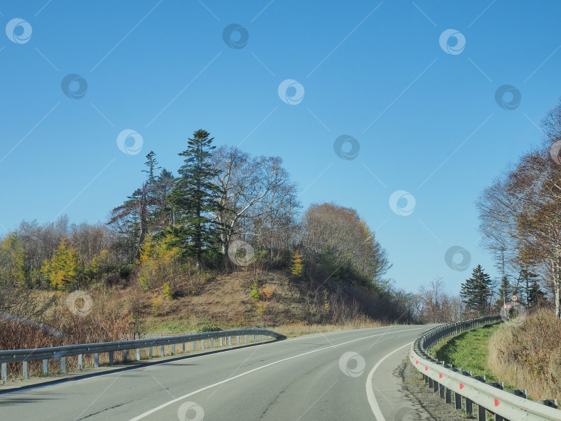 Скачать Ловецкий перевал. Осень. Сахалин. Осень. Сахалин. (марка) фотосток Ozero