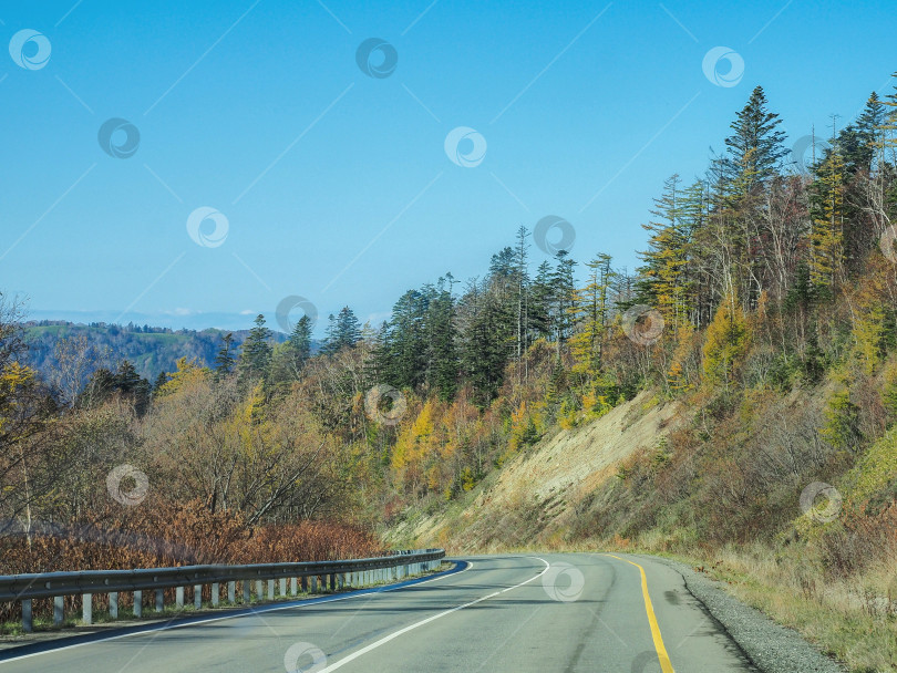 Скачать Ловецкий перевал. Осень. Сахалин. Осень. Сахалин. (марка) фотосток Ozero