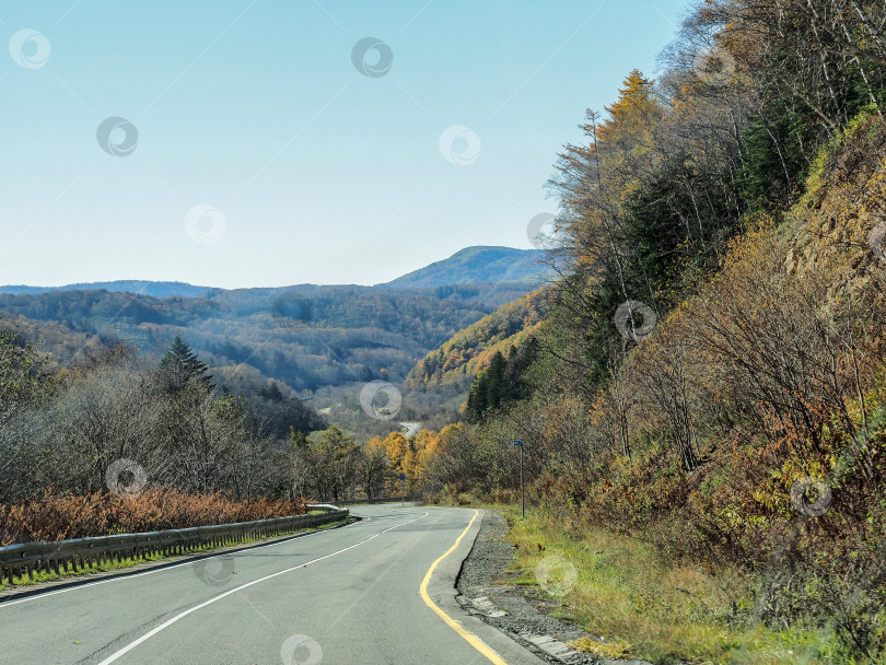 Скачать Ловецкий перевал. Осень. Сахалин. Осень. Сахалин. (марка) фотосток Ozero
