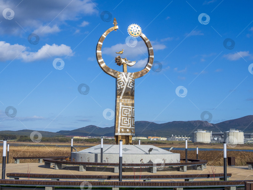 Скачать Арт-пространство «Мелодия любви, истории, традиций». Пригородное. Сахалин. Россия. 2025. 08. Арт-пространство "Мелодия любви, истории, традиций" Пригородное. Сахалин. (марка) фотосток Ozero