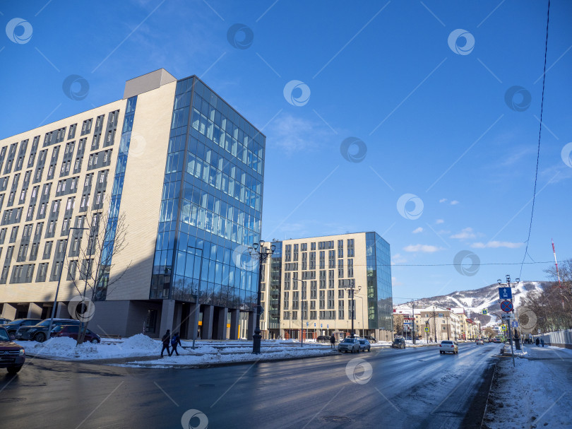 Скачать «Кампус Шахалинтех», научный центр. г. Южно-Шахалинск. Сахалин. Россия. 2026.02. Студенческий городок "SakhalinTech Campus". Южно-Сахалинск. Сахалин (марка) фотосток Ozero