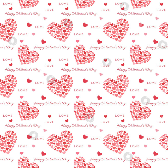 Скачать Романтический фоновый узор на День Святого Валентина фотосток Ozero