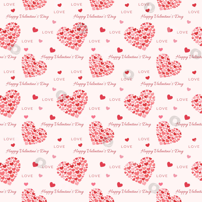 Скачать Романтический фоновый узор на День Святого Валентина фотосток Ozero