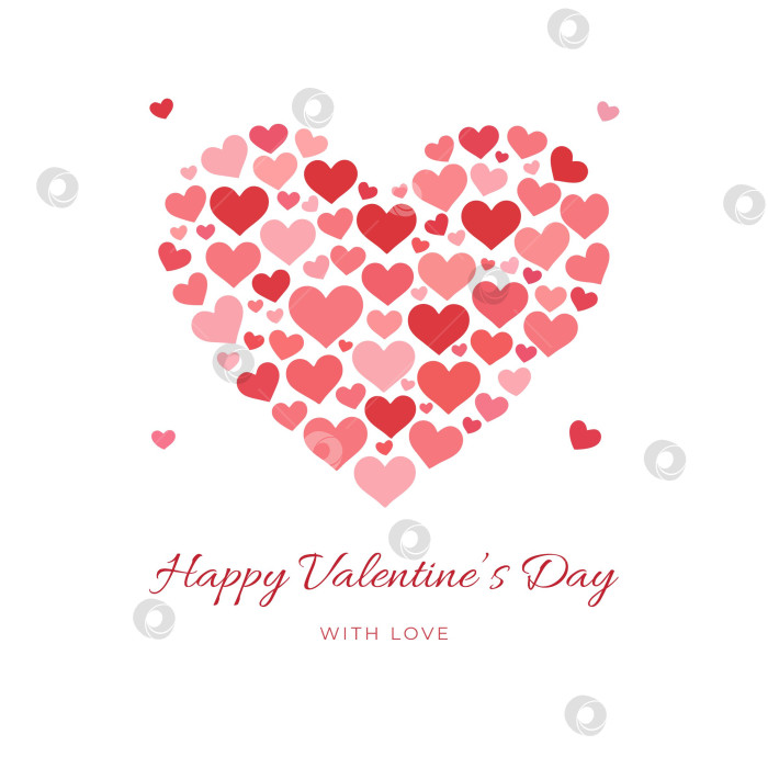 Скачать Романтическая поздравительная открытка на День святого Валентина фотосток Ozero