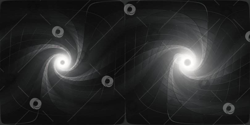 Скачать Полная сферическая hdri панорама на 360 градусов темного абстрактного бетонного внутреннего туннеля с подсветкой. Пол выложен плиткой. 3D-иллюстрация. фотосток Ozero