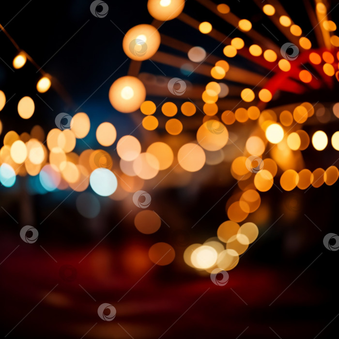 Скачать Ночная абстракция огней. фотосток Ozero