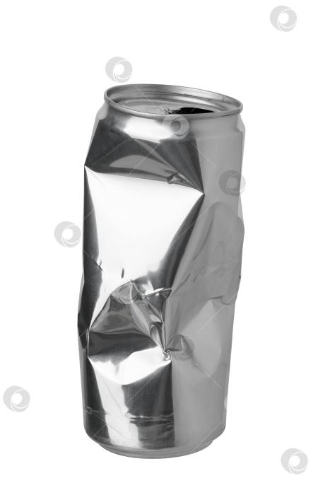 Скачать металлическая банка для напитков, алюминиевая, изолированная, для утилизации отходов и вторичной переработки фотосток Ozero