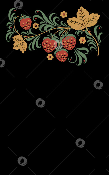 Скачать Векторный узор Традиционный русский народный орнамент в хохломском стиле фотосток Ozero