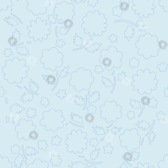 Скачать Простой (монохромный) векторный бесшовный цветочный узор для фона дизайна фотосток Ozero