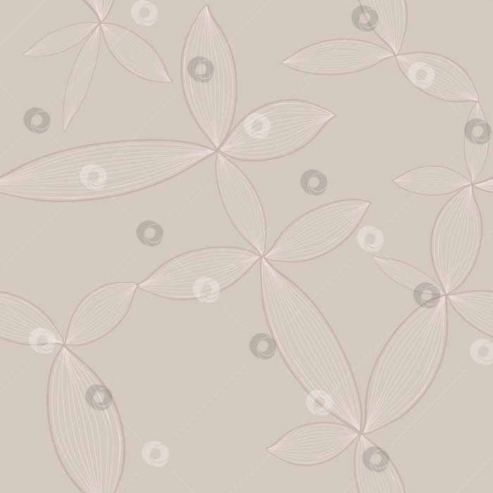 Скачать Квадратный векторный бесшовный узор с цветочным орнаментом в стиле каракулей фотосток Ozero