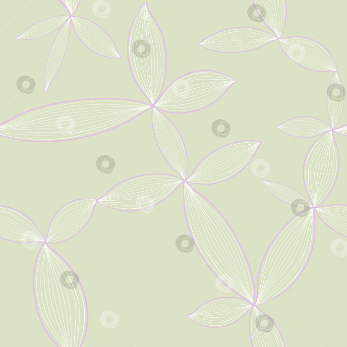 Скачать Квадратный векторный бесшовный узор с цветочным орнаментом в стиле каракулей фотосток Ozero