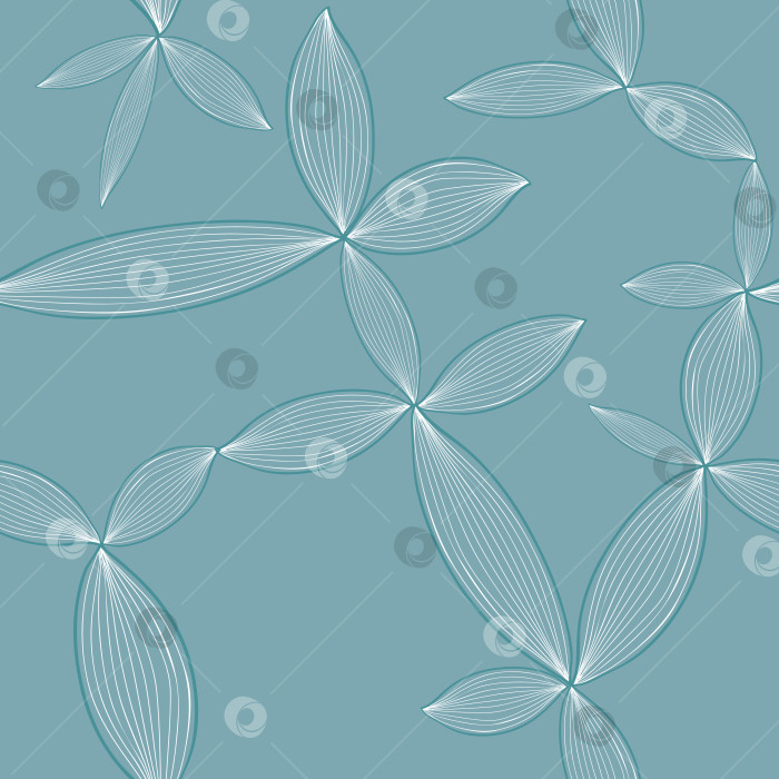 Скачать Квадратный векторный бесшовный узор с цветочным орнаментом в стиле каракулей фотосток Ozero