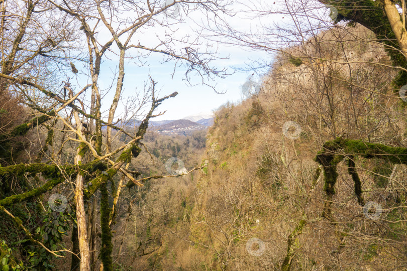 Скачать Пейзаж в зимних Кавказских горах. Горный пейзаж. фотосток Ozero
