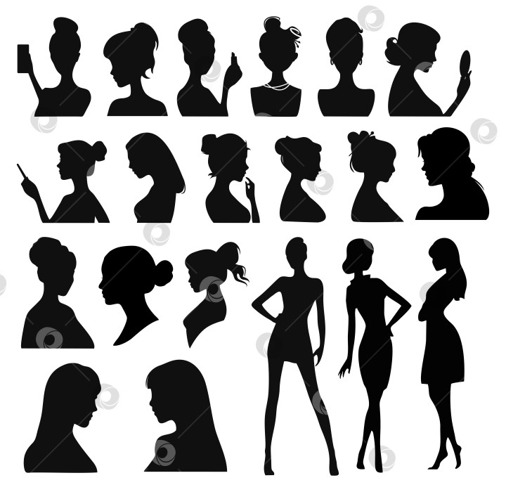 Скачать векторные портреты фотосток Ozero