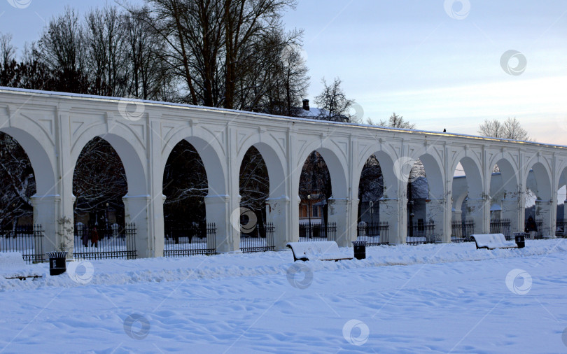 Скачать Аркада Гостиного двора в Великом Новгороде. фотосток Ozero