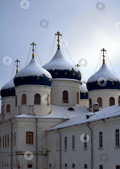 Скачать Крестовоздвиженский собор.  Свято-Юрьев мужской монастырь. фотосток Ozero