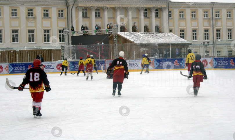Скачать Хоккейный матч. фотосток Ozero