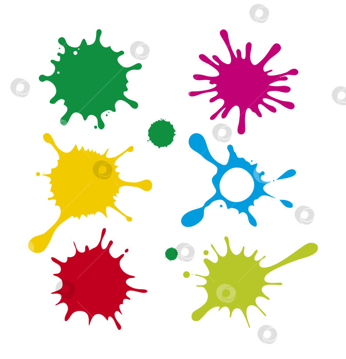 Скачать векторный дизайн клякс фотосток Ozero