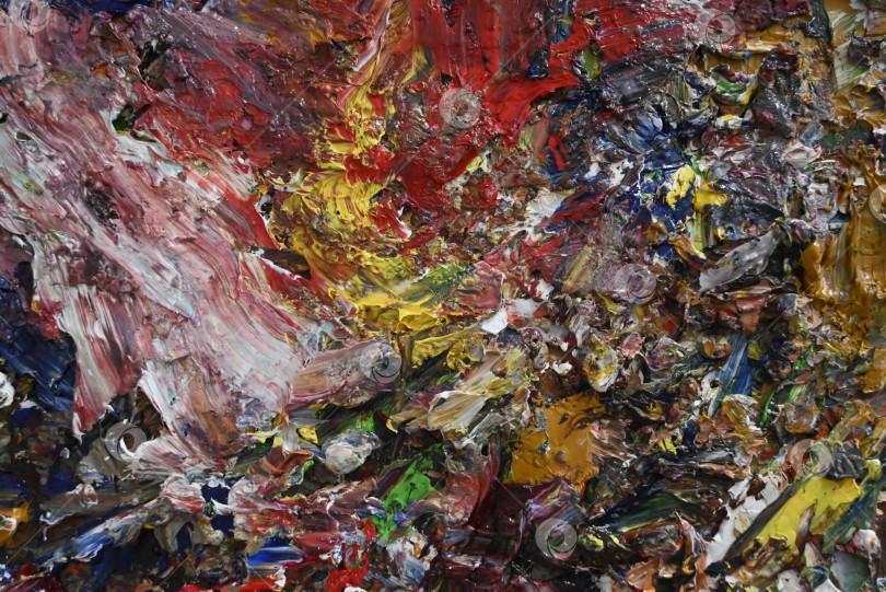 Скачать Макросъемка текстуры масляной краски фотосток Ozero