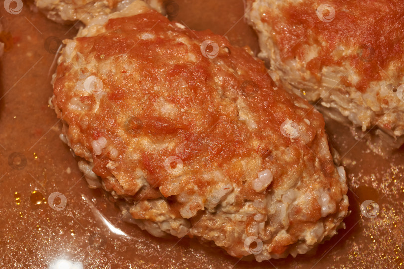 Скачать Домашние ленивые голубцы с мясом и рисом. фотосток Ozero