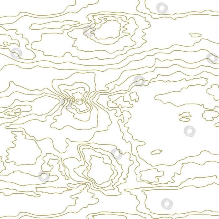 Скачать Деревянный волнистый золотистый узор в виде плотных линий. Древесное волокно, текстура древесных зерен. Абстрактный топографический векторный фон фотосток Ozero