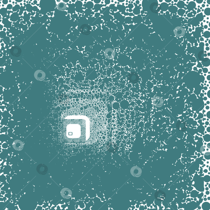 Скачать Абстрактный фон с множеством округлых, хаотично расположенных зеленых элементов. фотосток Ozero