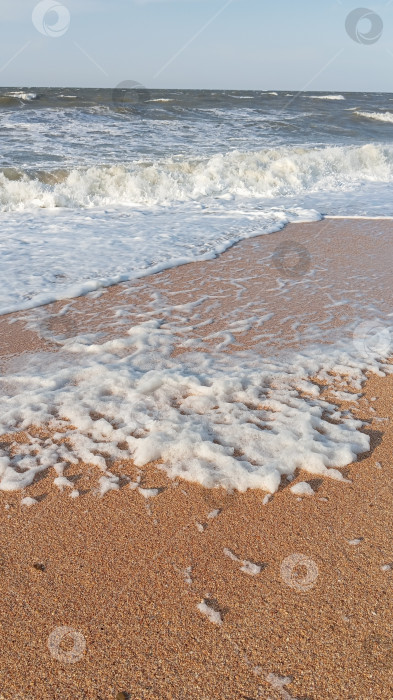 Скачать Чёрное море, волны и пляж. фотосток Ozero