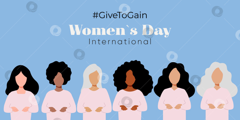 Скачать Креативный баннер к Международному женскому дню фотосток Ozero