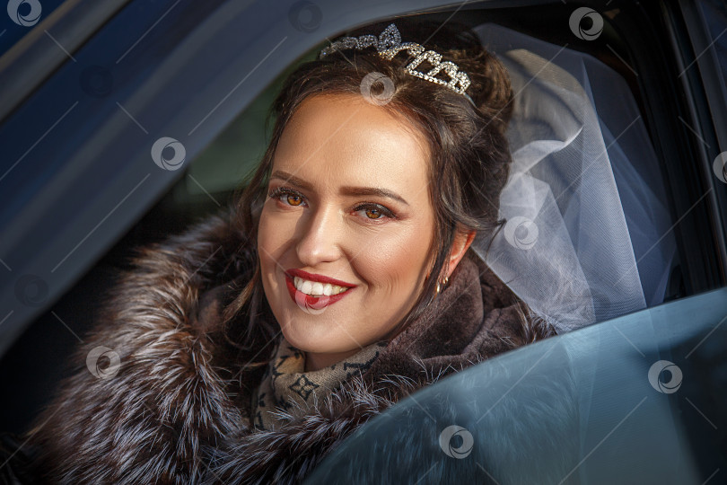 Скачать зимний портрет невесты фотосток Ozero