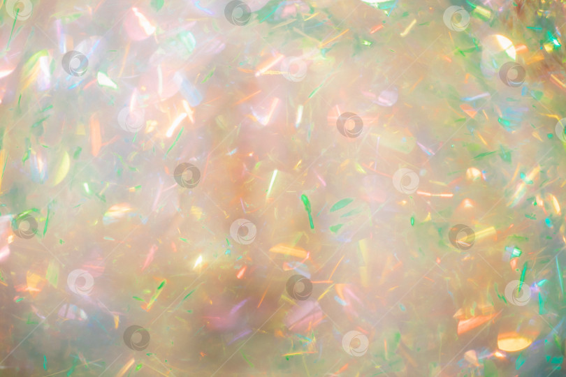 Скачать Фотографии с бликами, создающими эффект радужных кристаллов и мягкой легкой дымки. Праздничный фон и текстура. фотосток Ozero