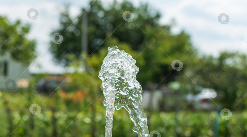 Скачать Фонтан с водой на частном участке фотосток Ozero
